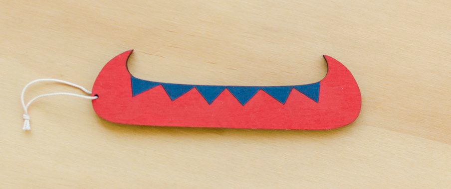 Canoe Wood Ornament