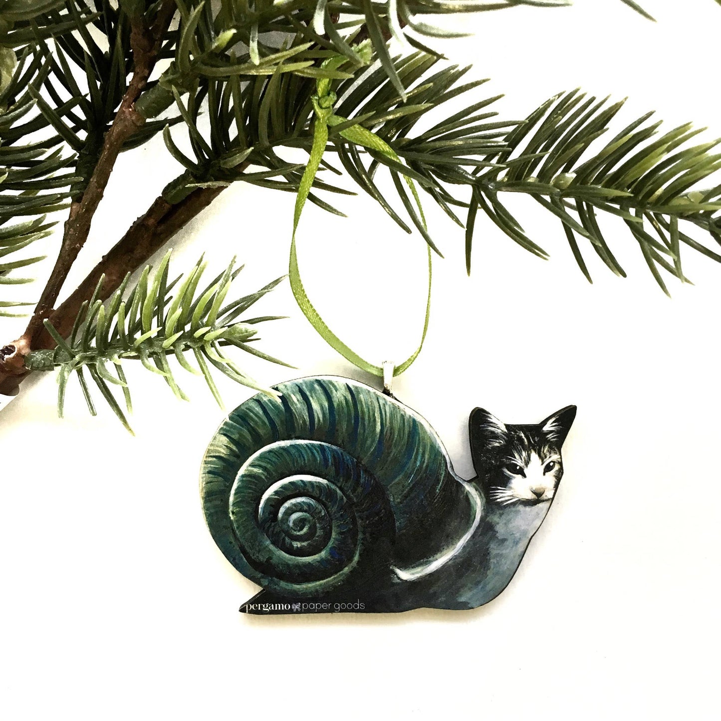Snail Cat Ornament