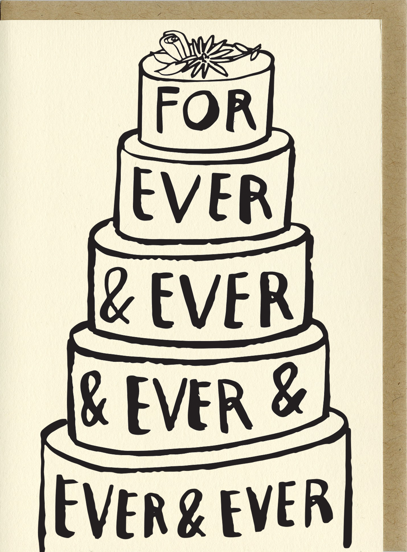Forever and Ever Wedding Card
