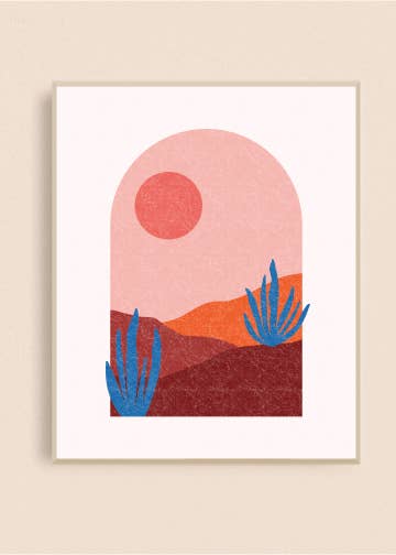 Arch Sunset Art Print