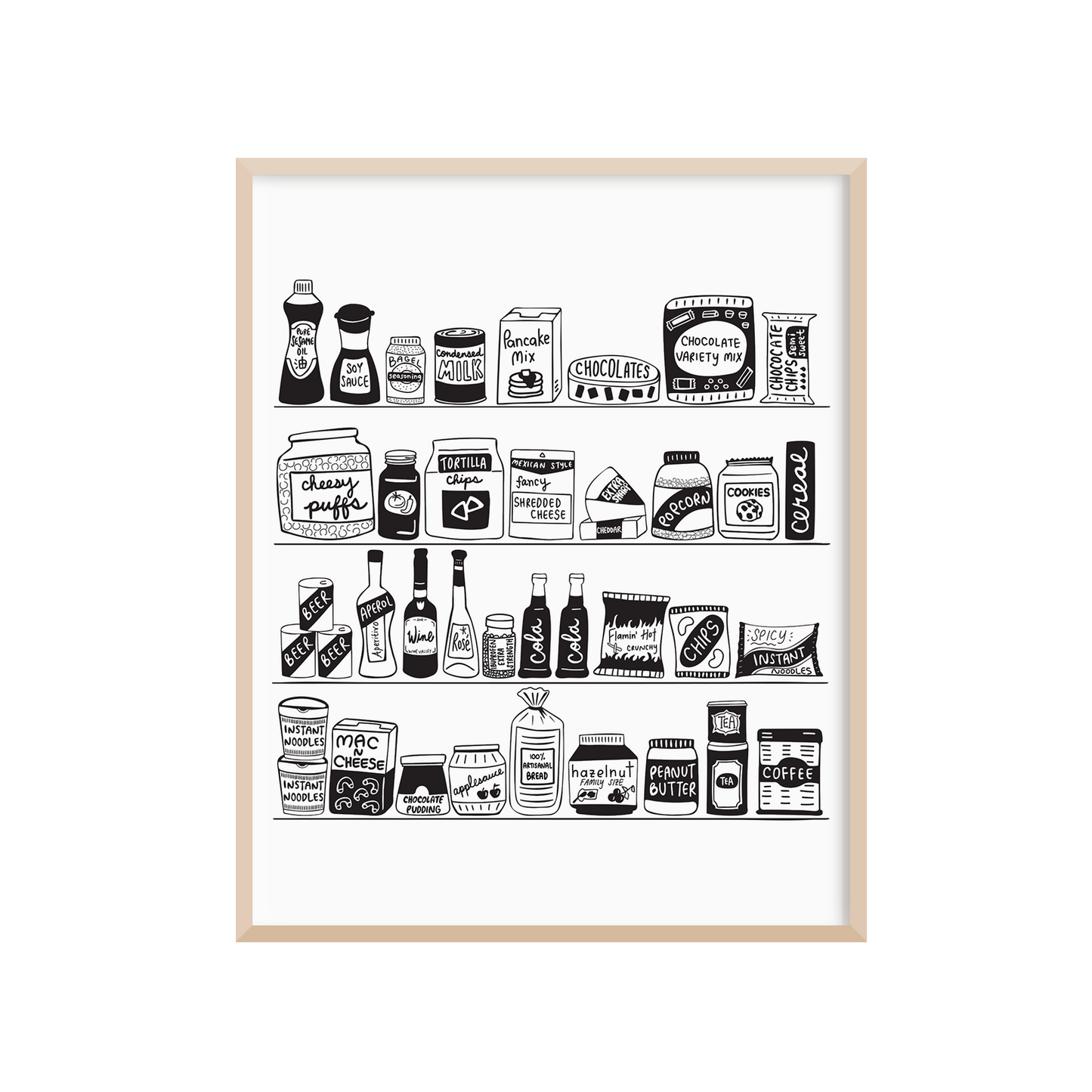 Pantry "Essentials" Art Print (8" X 10")
