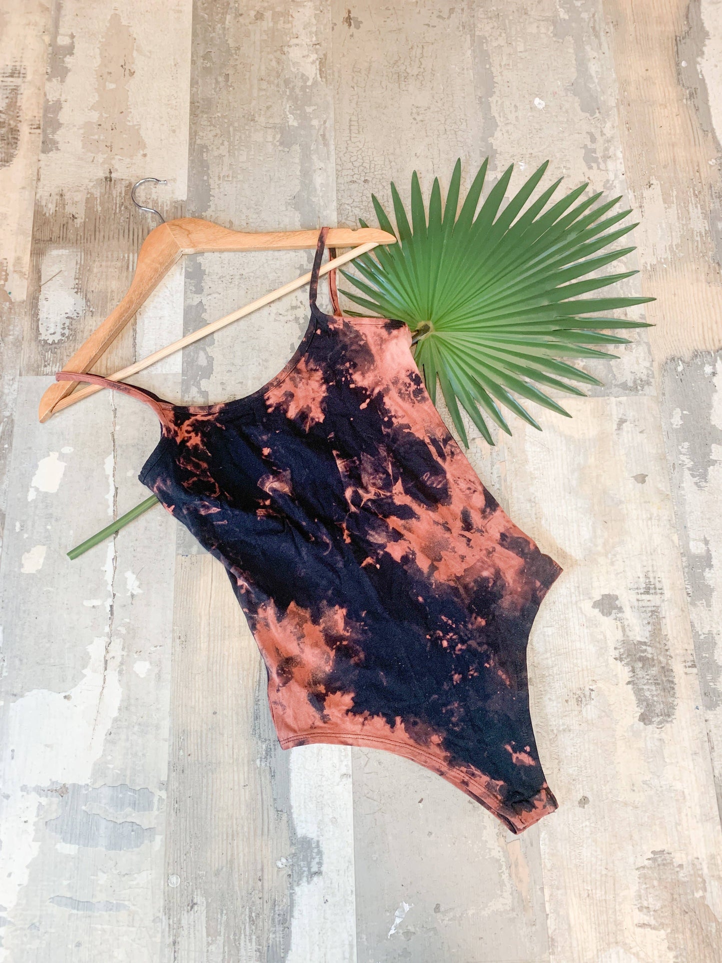 Acid Wash Dyed Bodysuit