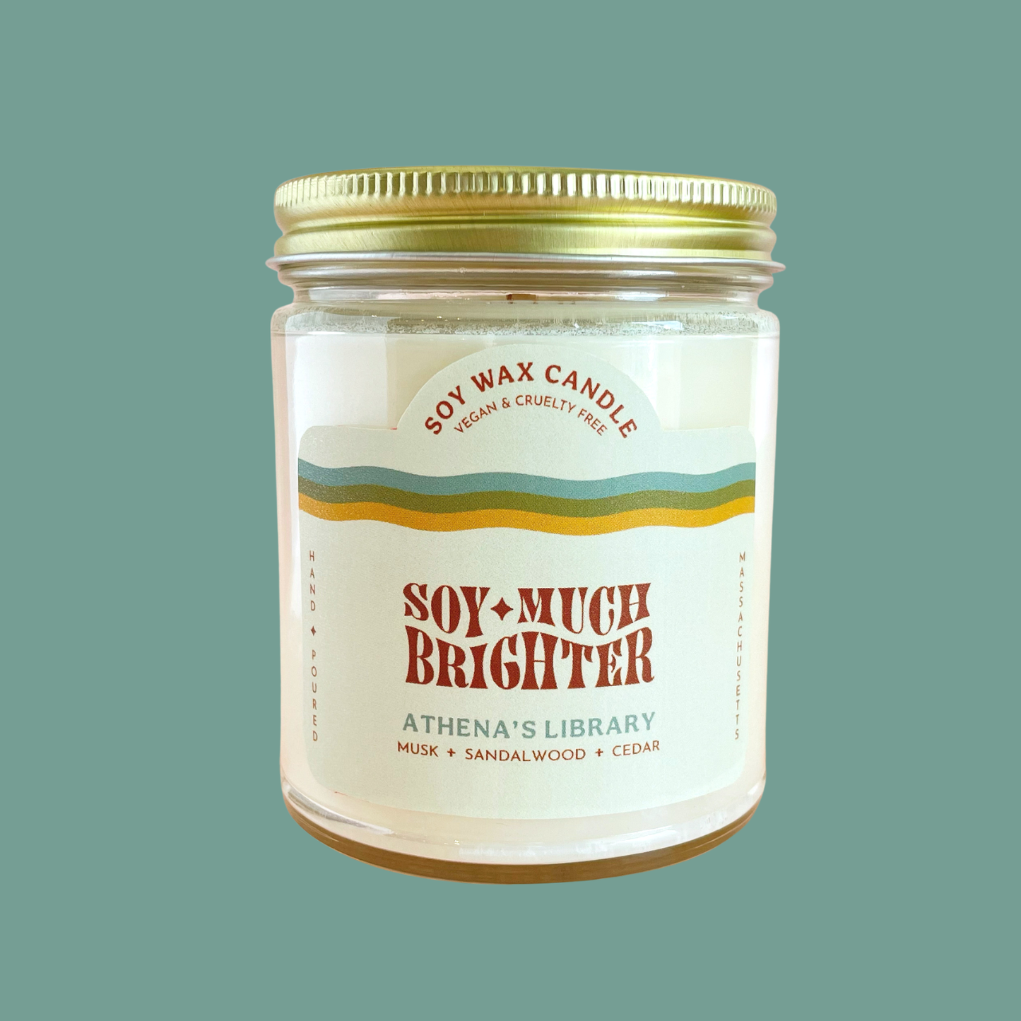 Sandalwood + Musk + Cedar Soy Candle