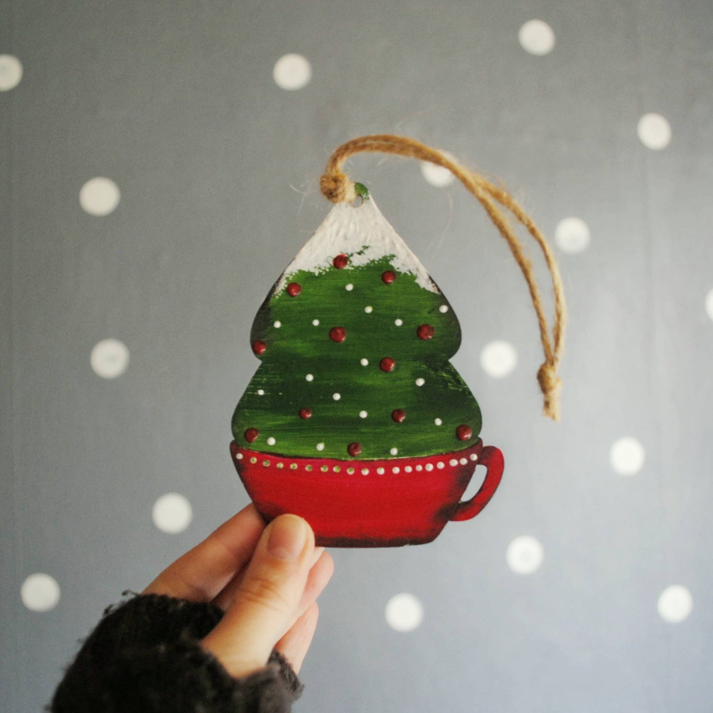 Cozy Christmas Tree Ornament
