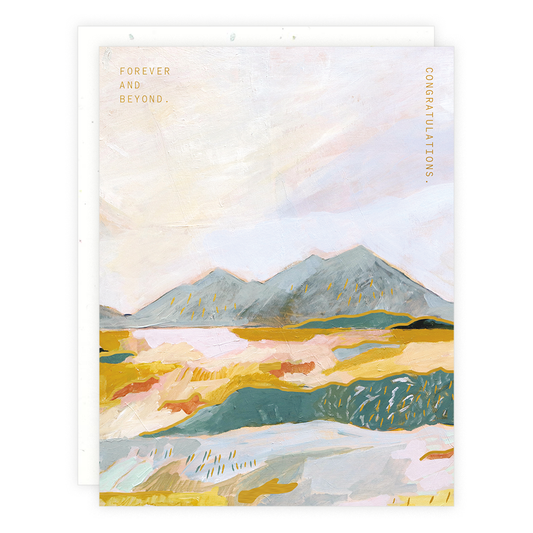 Forever and beyond. Congratulations.