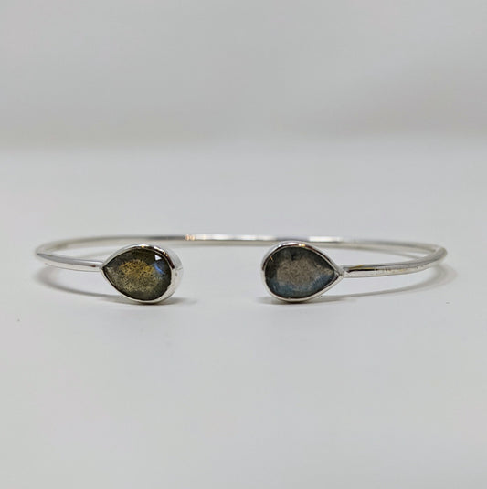 Ezzie Silver Labradorite Cuff