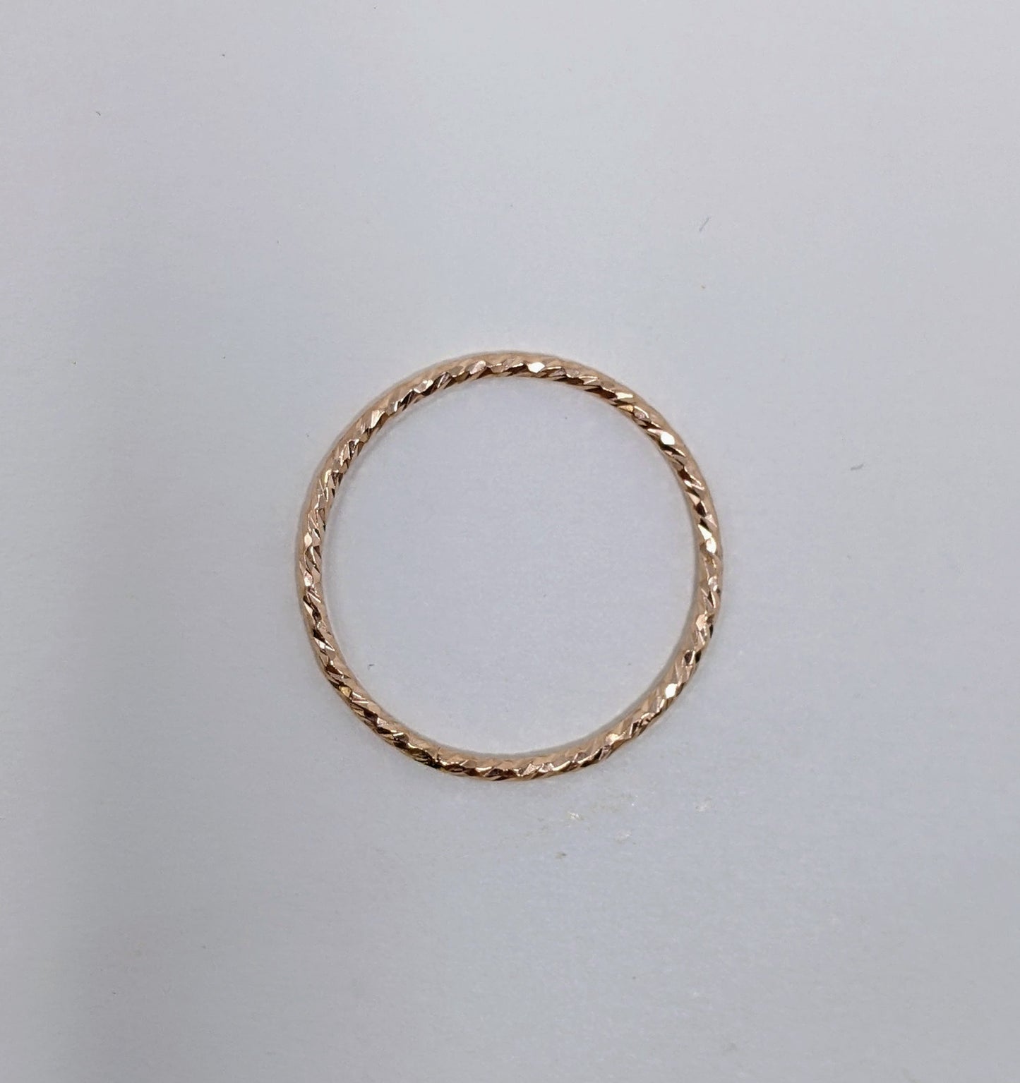 Rose Gold Twist Stacking Ring