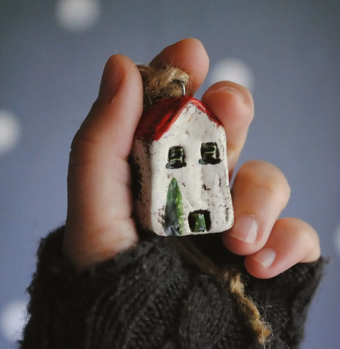 Mini Mediterranean House Christmas Ornament