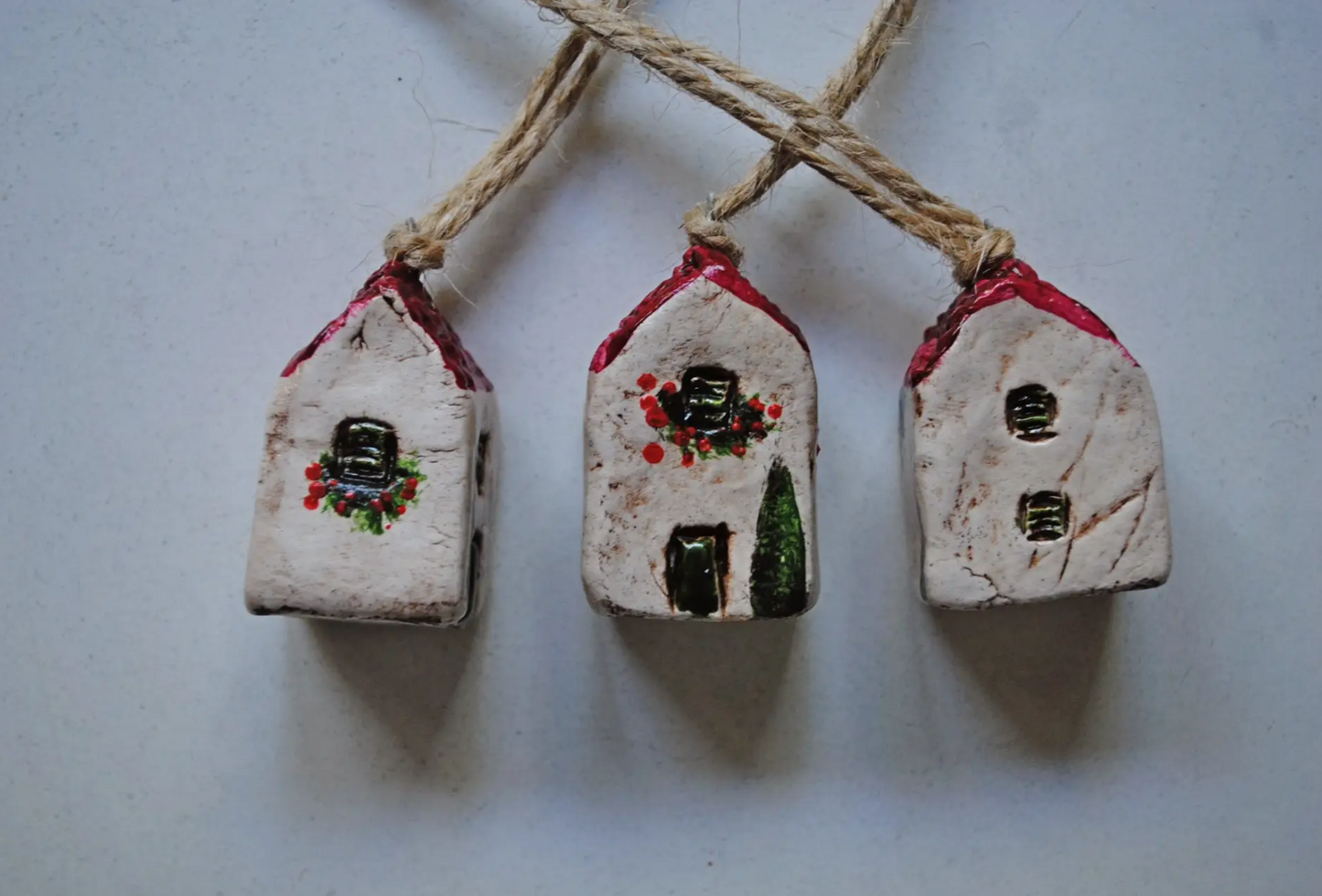 Mini Mediterranean House Christmas Ornament
