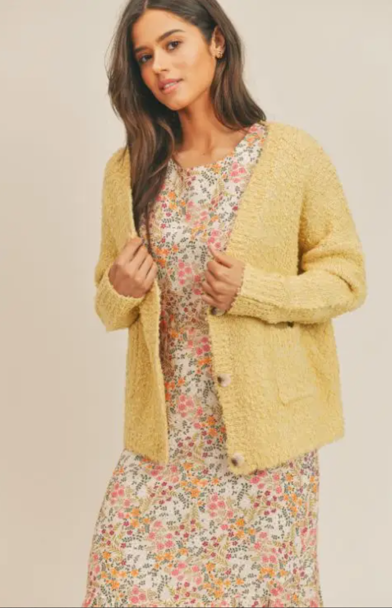 The Comfy Yellow Cardigan