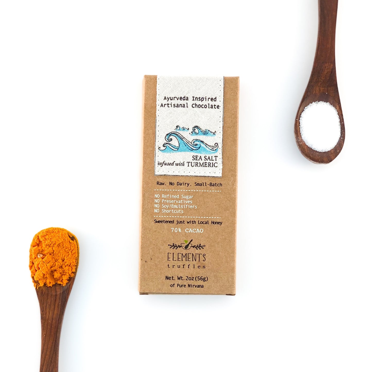 Sea Salt with Turmeric Chocolate Bar