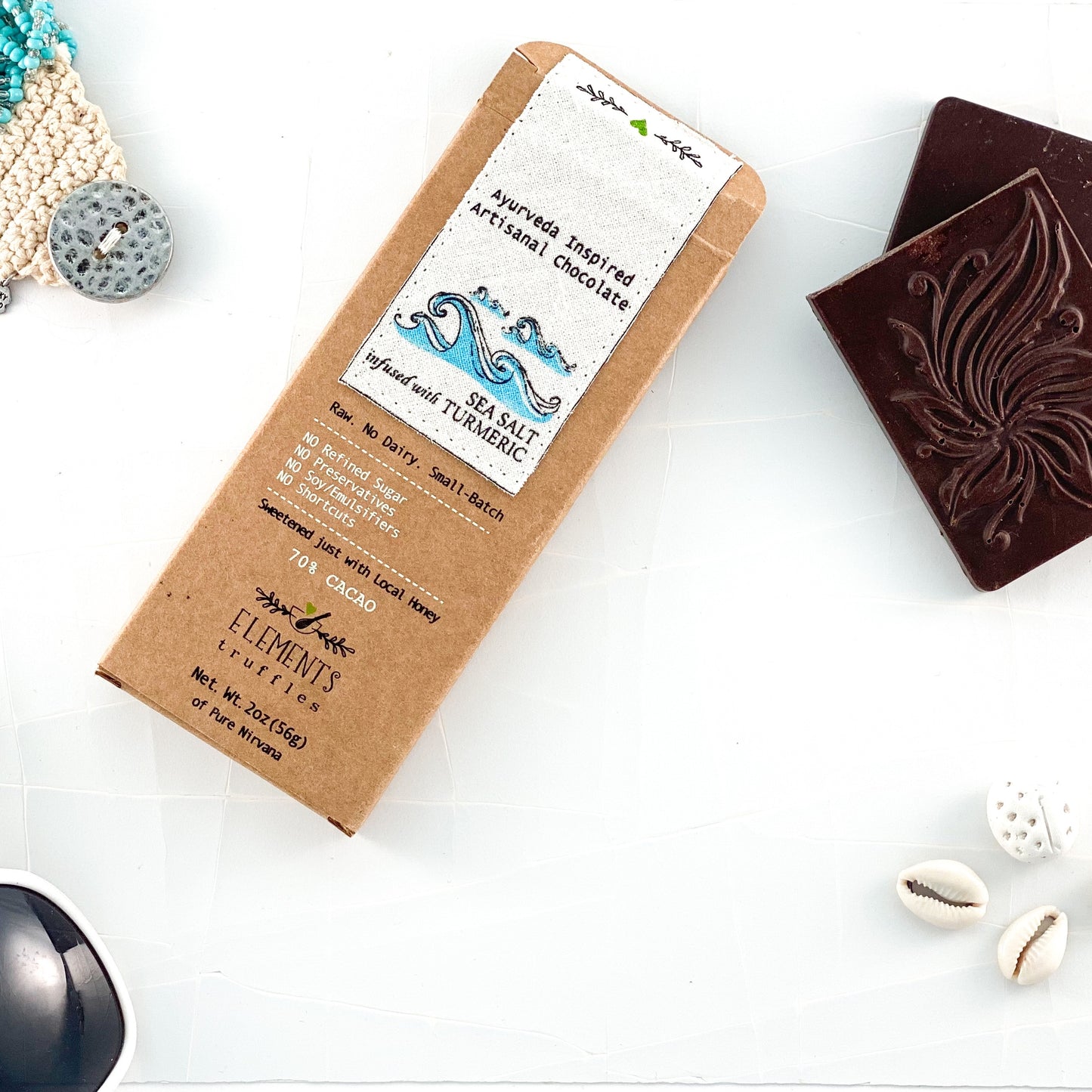 Sea Salt with Turmeric Chocolate Bar