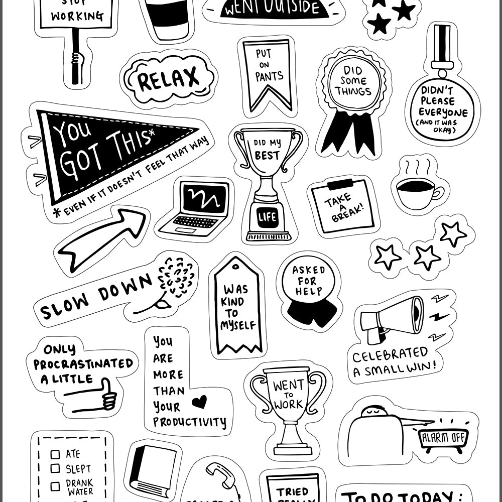 Self Care Sticker Sheet