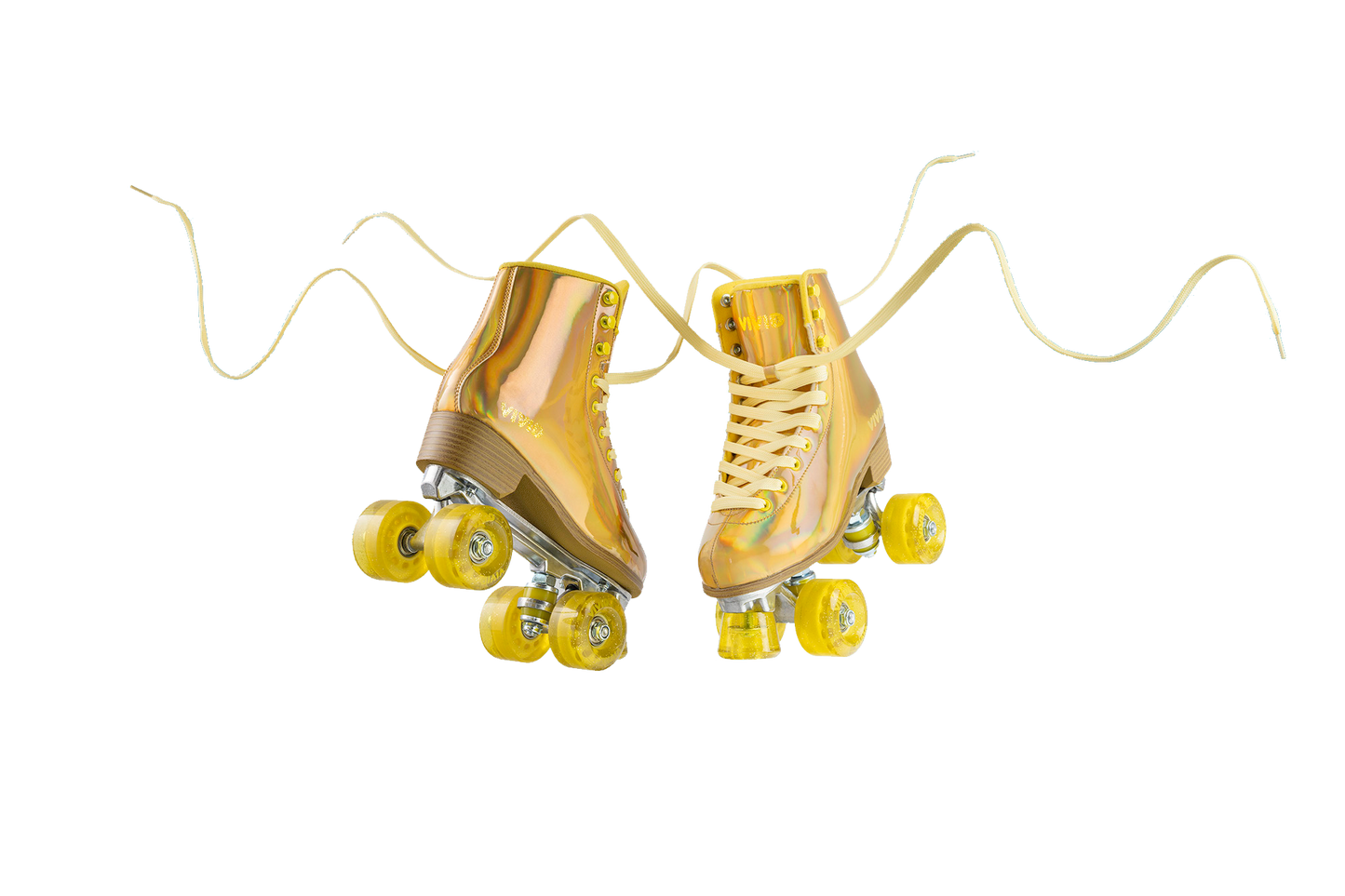 Gold Prisma Roller Skates