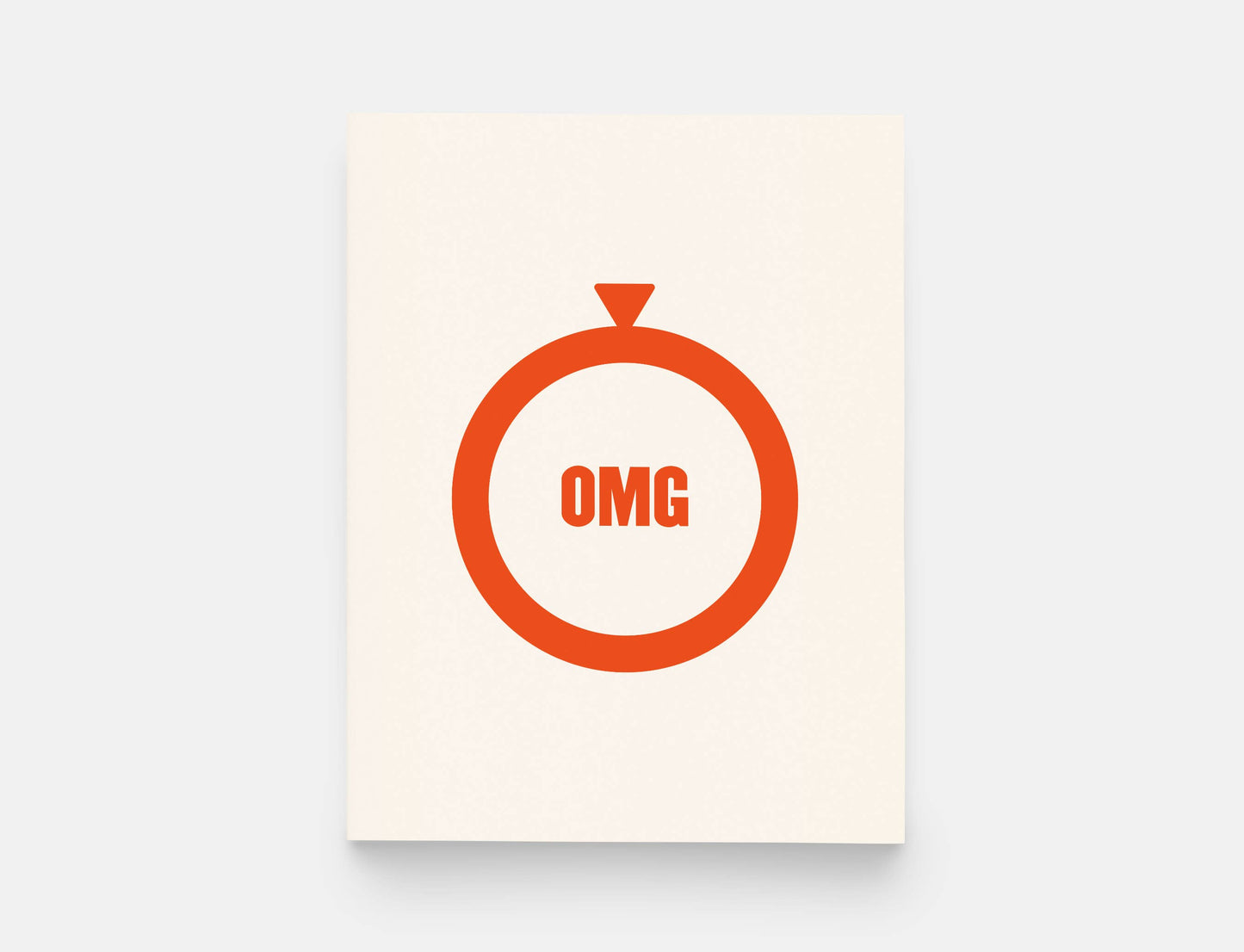 OMG Ring Greeting Card