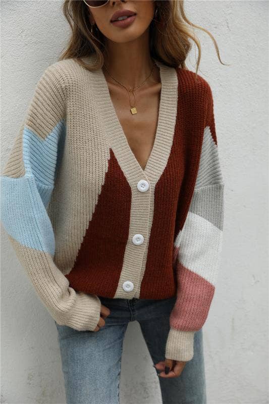 Marisa Color Block Cardigan