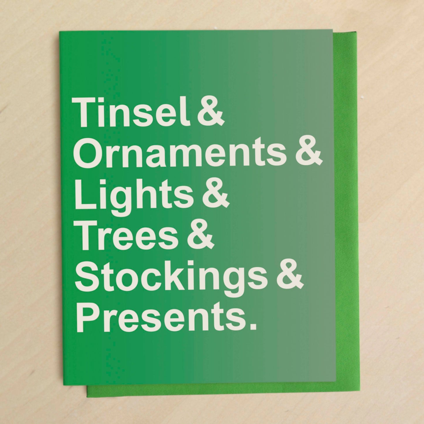 Christmas Decorations Greeting Card