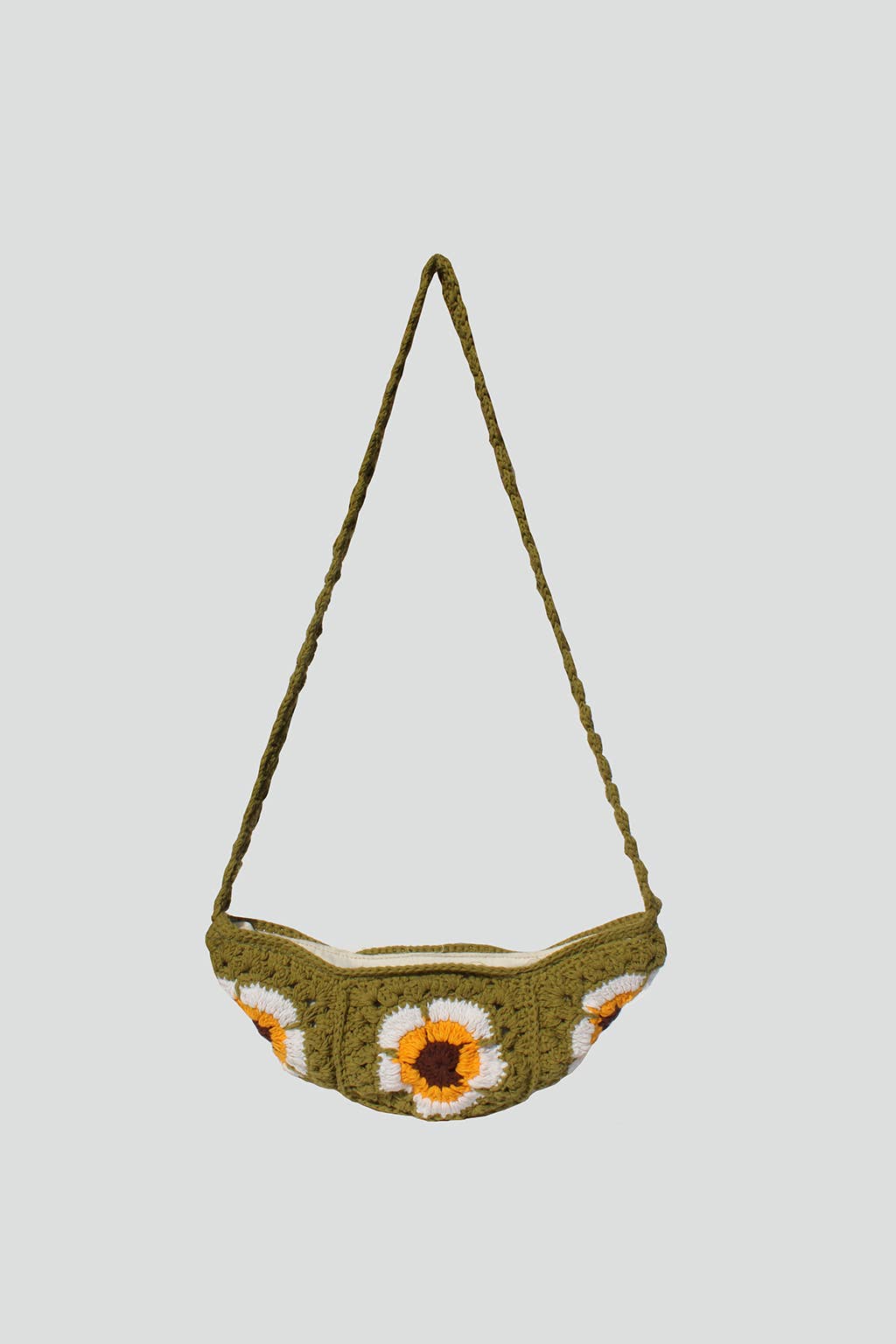Olive Crochet Crossbody