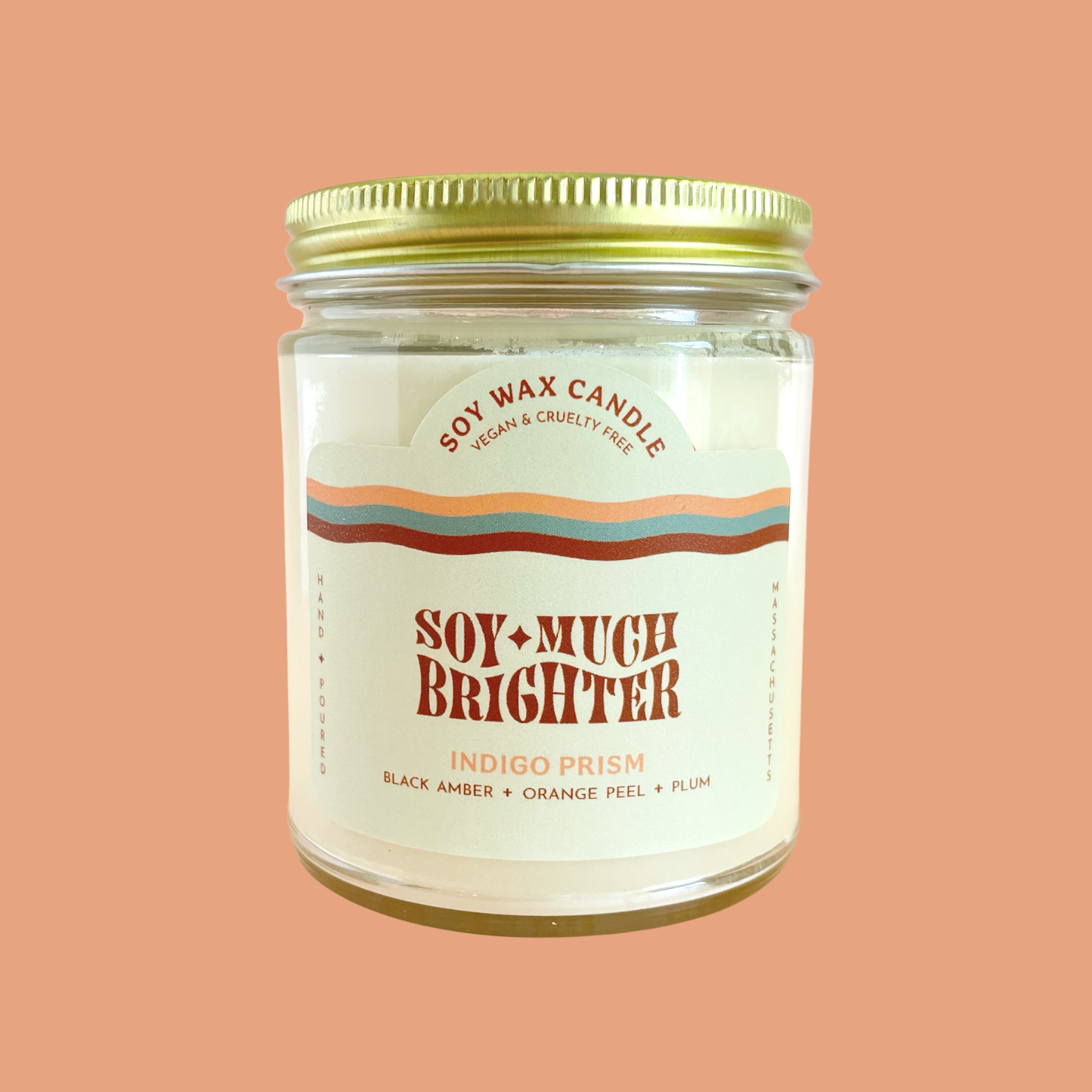 Amber + Orange + Plum Soy Candle