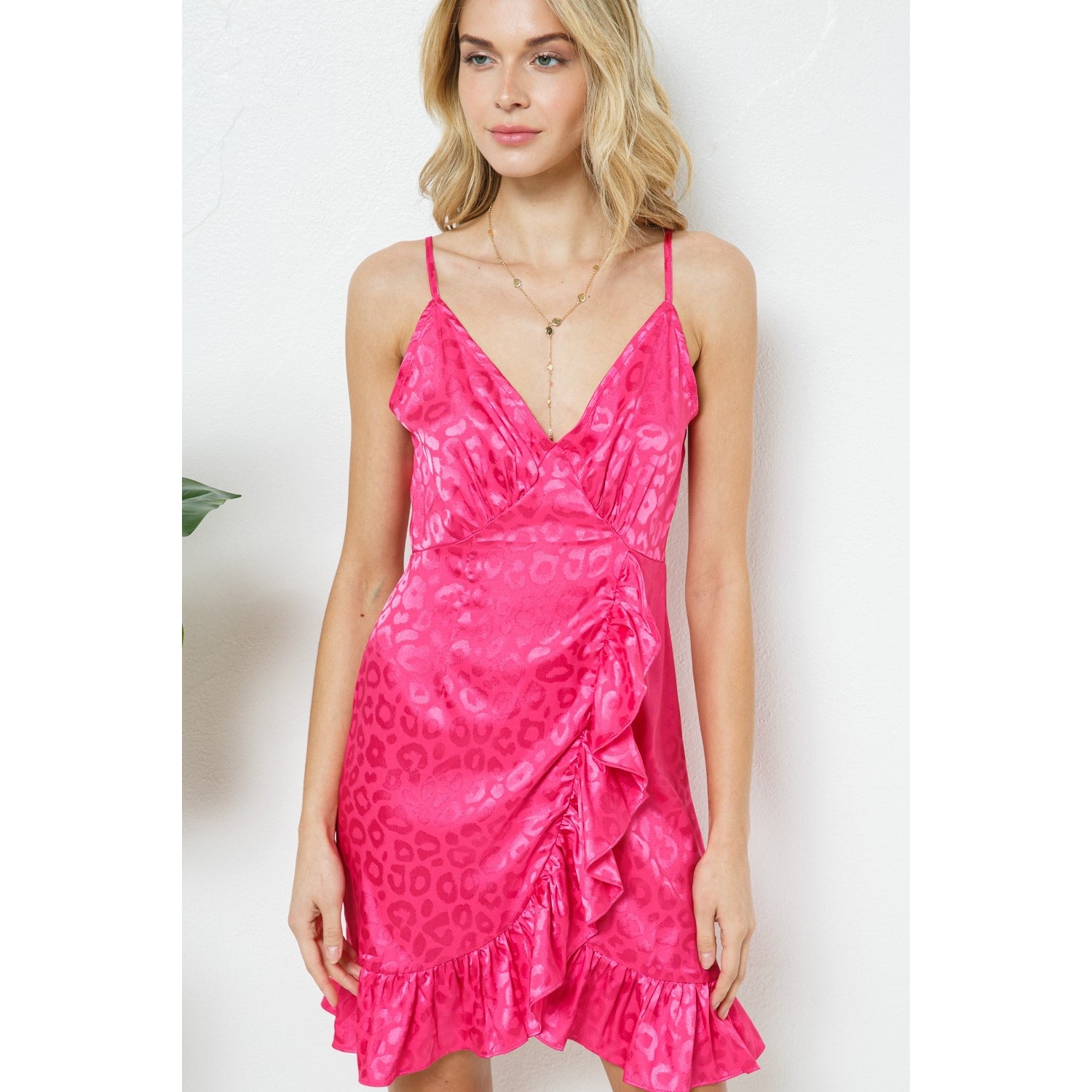 Pink cheetah best sale dress