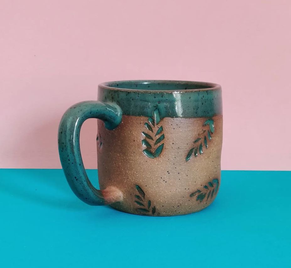 Fern Stamped Mug