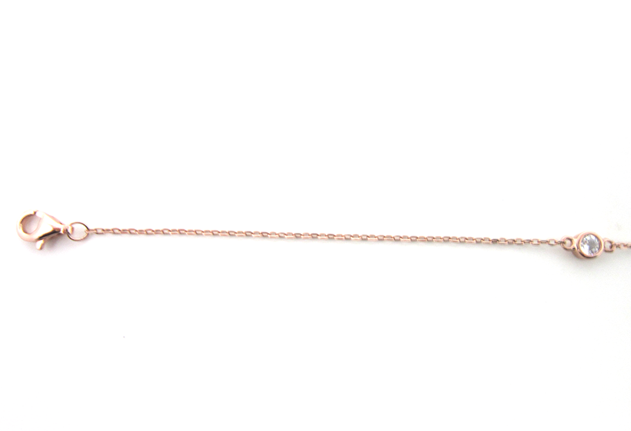 rose gold cz bracelet