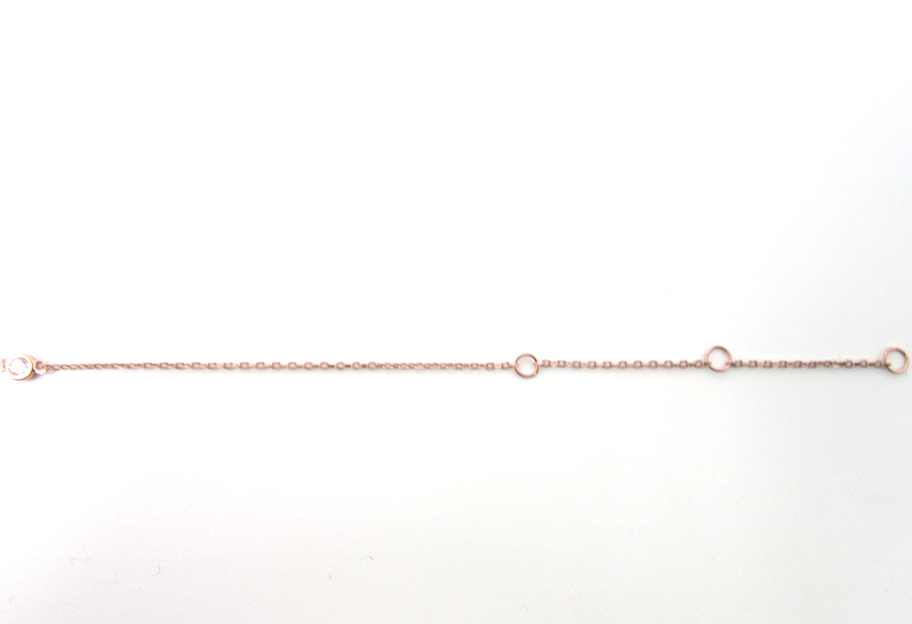 rose gold cz bracelet