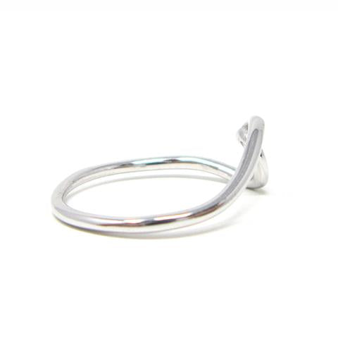 Sterling silver wave ring