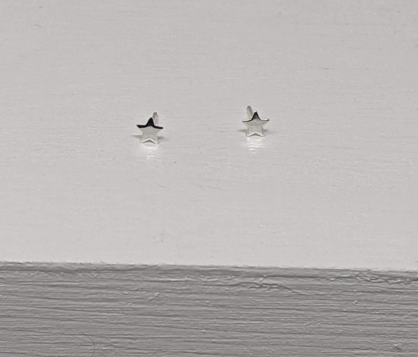 sterling silver star stud earrings