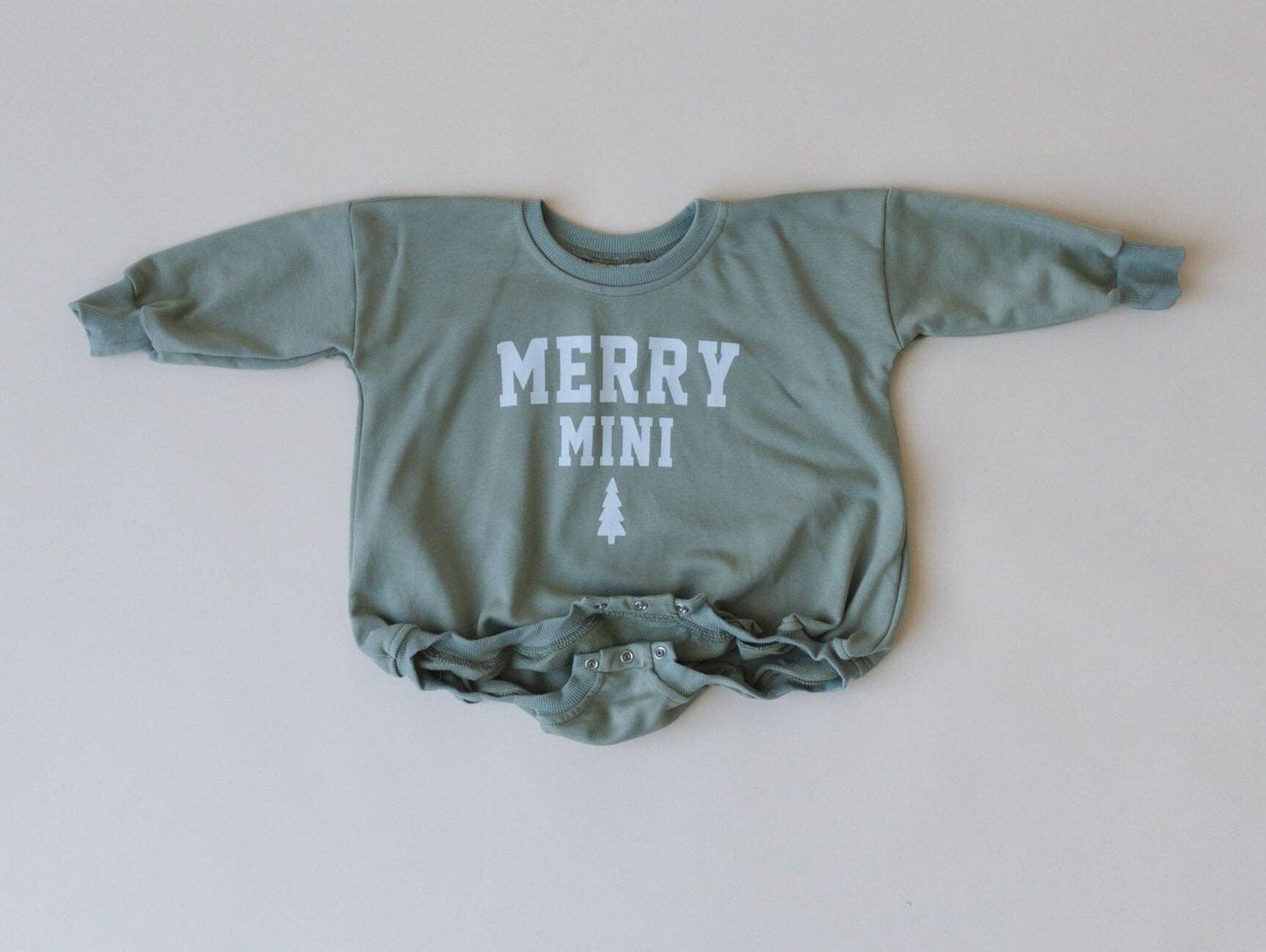 Merry Mini Oversized Sweatshirt Romper