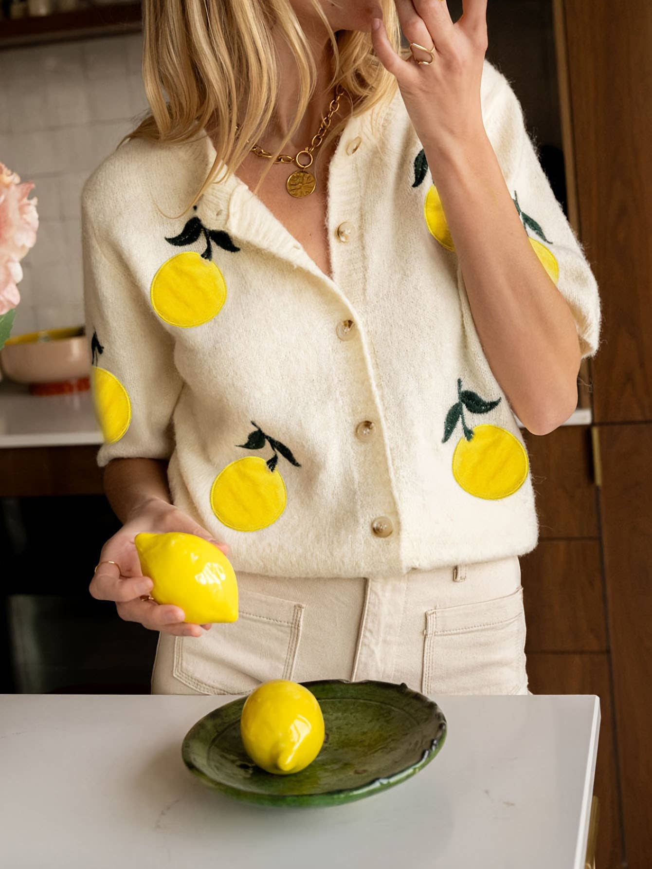 Lemon Patch Cardigan
