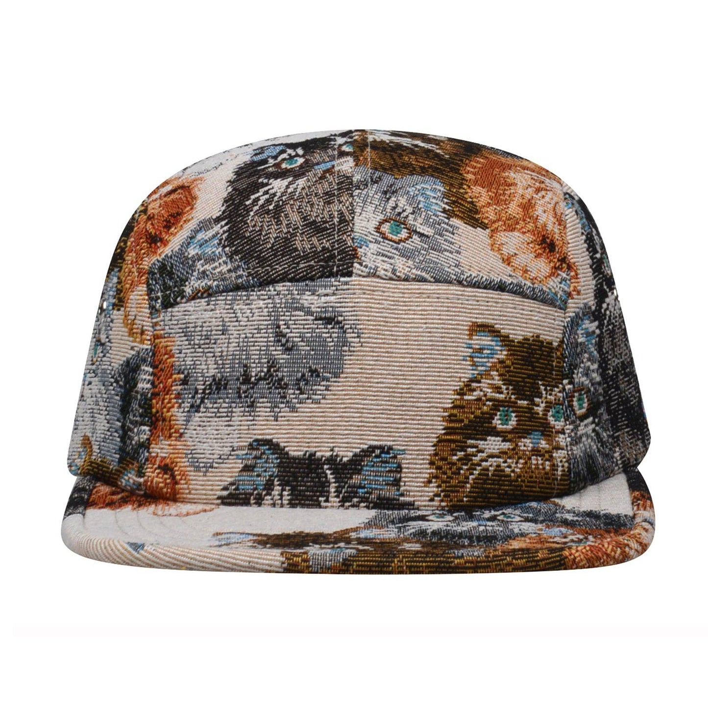 Jacquard Cat 5-Panel Hat