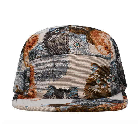 Jacquard Cat 5-Panel Hat