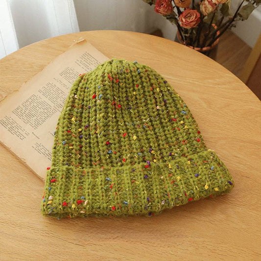 Olive Green Knit Beanie