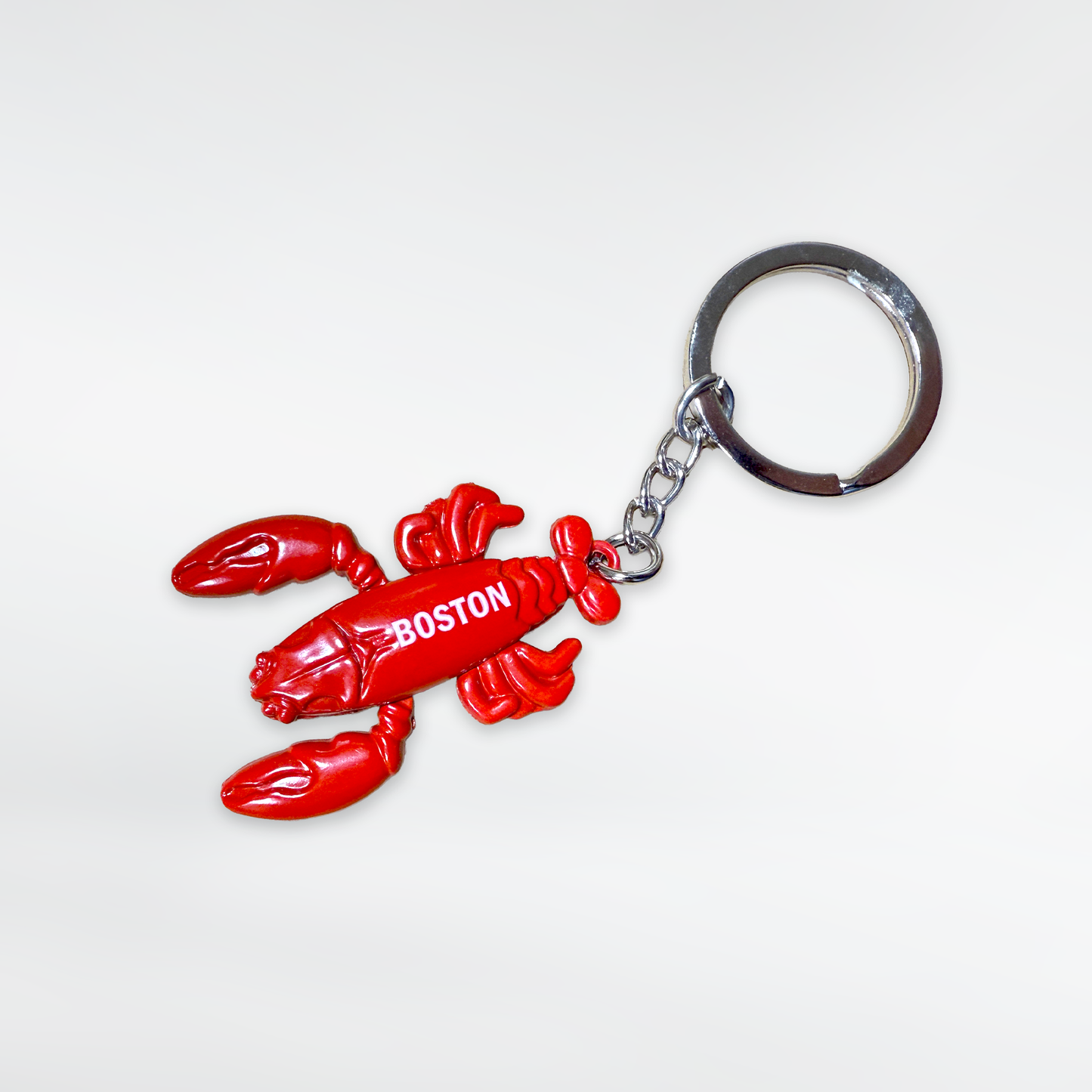 Boston Red Lobster Dangle Keychain
