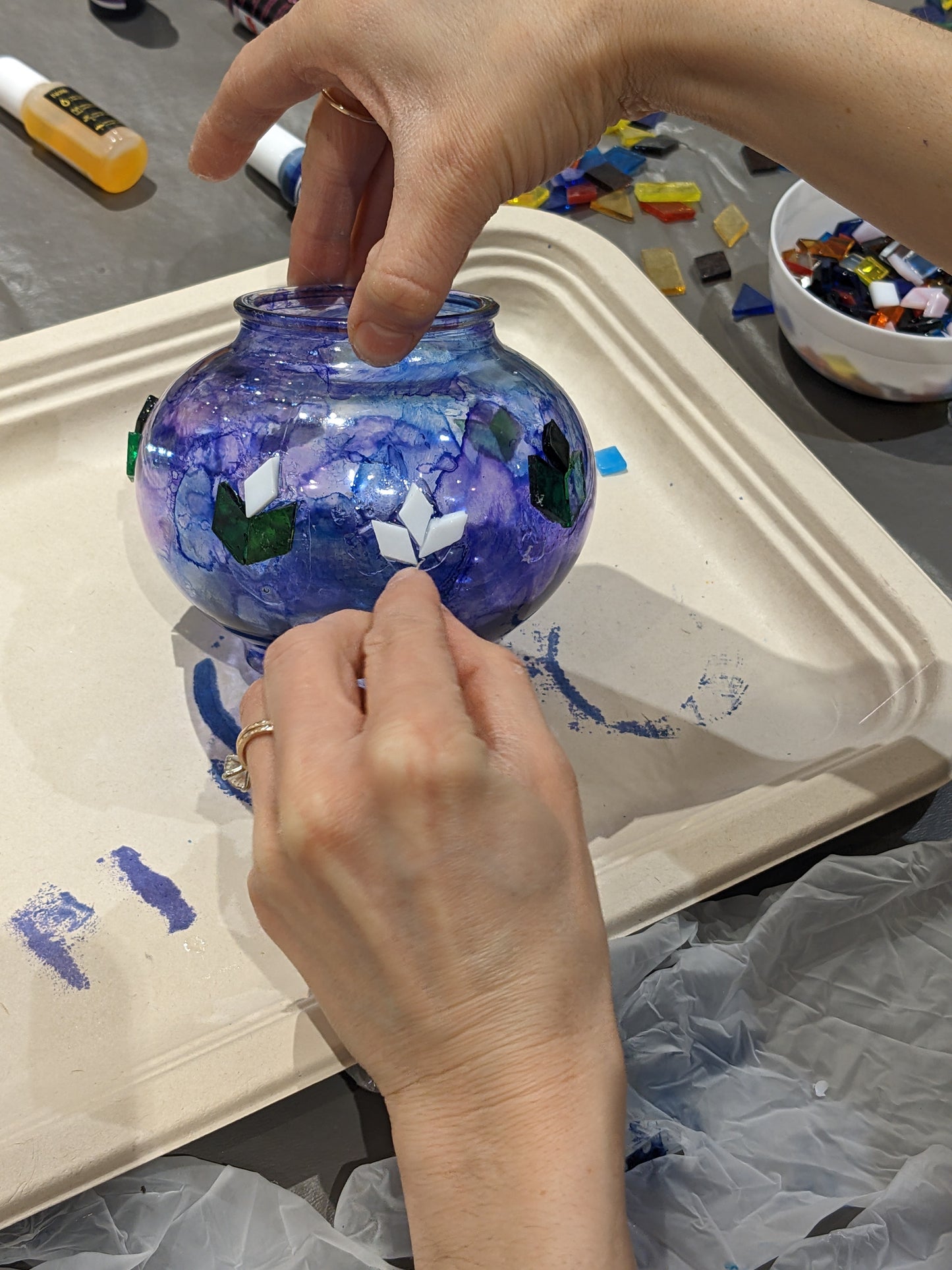 Create Turkish Lamps: Reverse Glass Painting & Mosaic Design