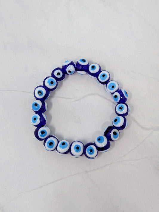 Glass Evil Eye Bracelet