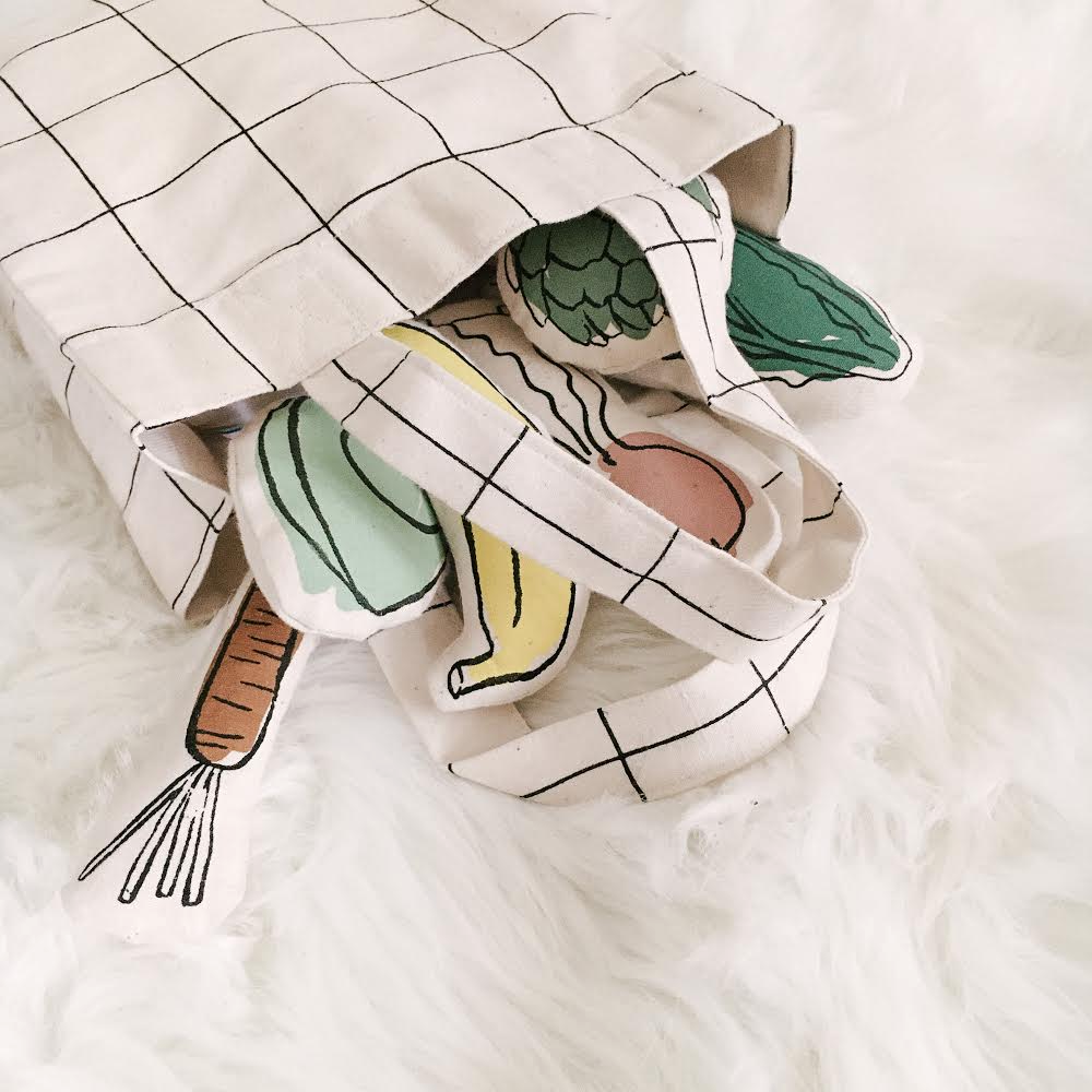 Farmer's Market Canvas Tote & Toys