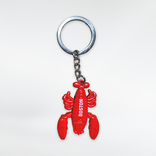 Boston Red Lobster Dangle Keychain