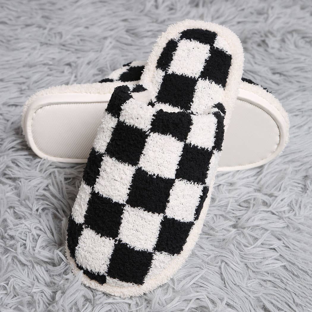 Classic Checkered Slippers