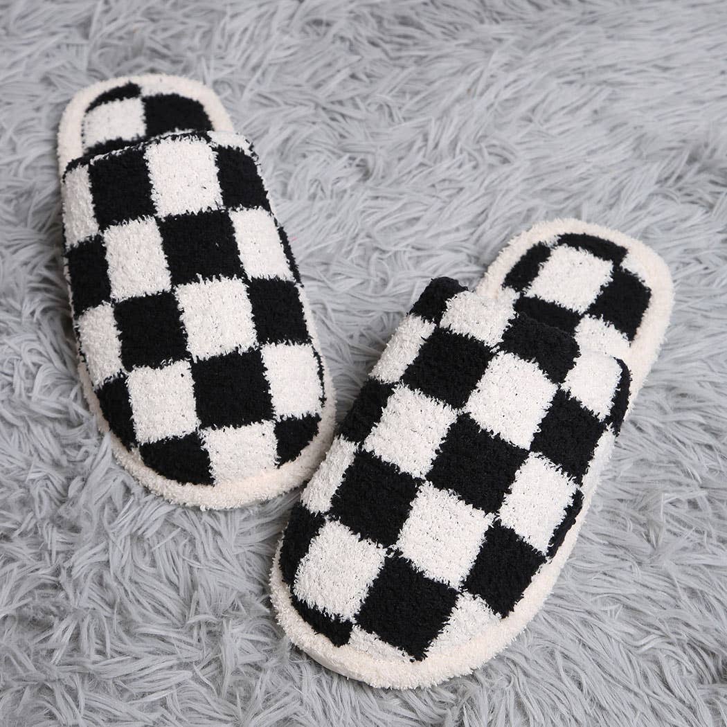 Classic Checkered Slippers