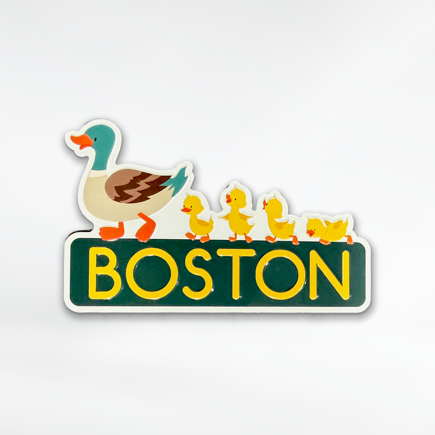 Boston Ducks Line Magnet