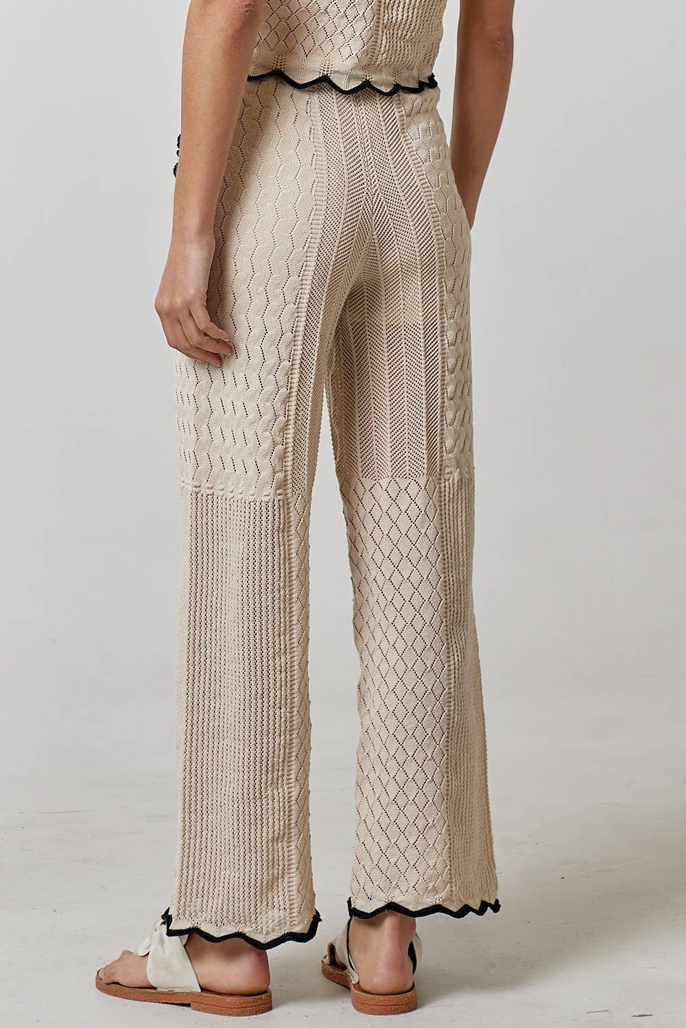Yarn Embroidered Lounge Pants