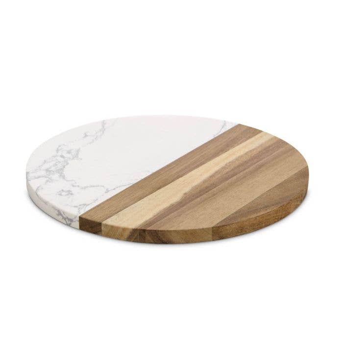 Marble & Wood Cheese Board
