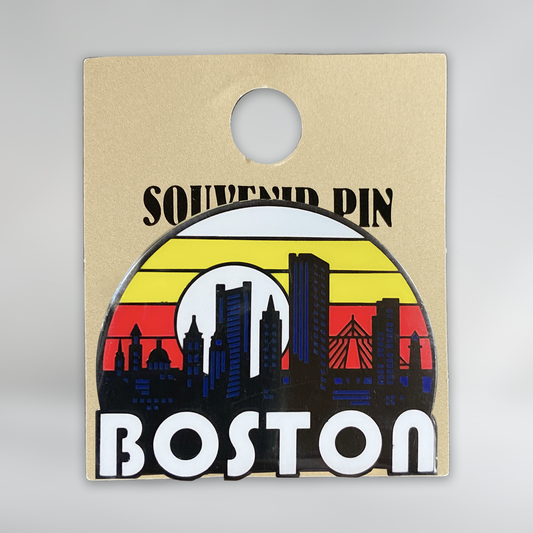 Boston Retro Skyline Souvenir Pin