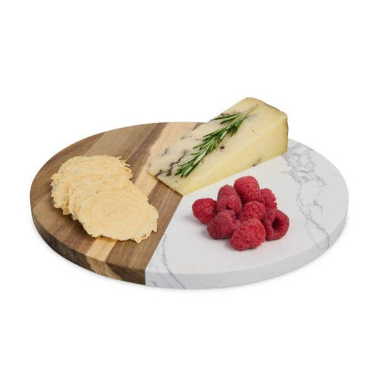 Marble & Wood Cheese Board