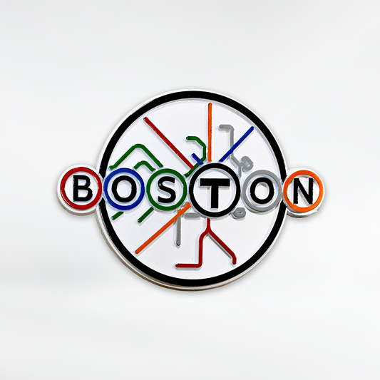 Boston T Map Magnet