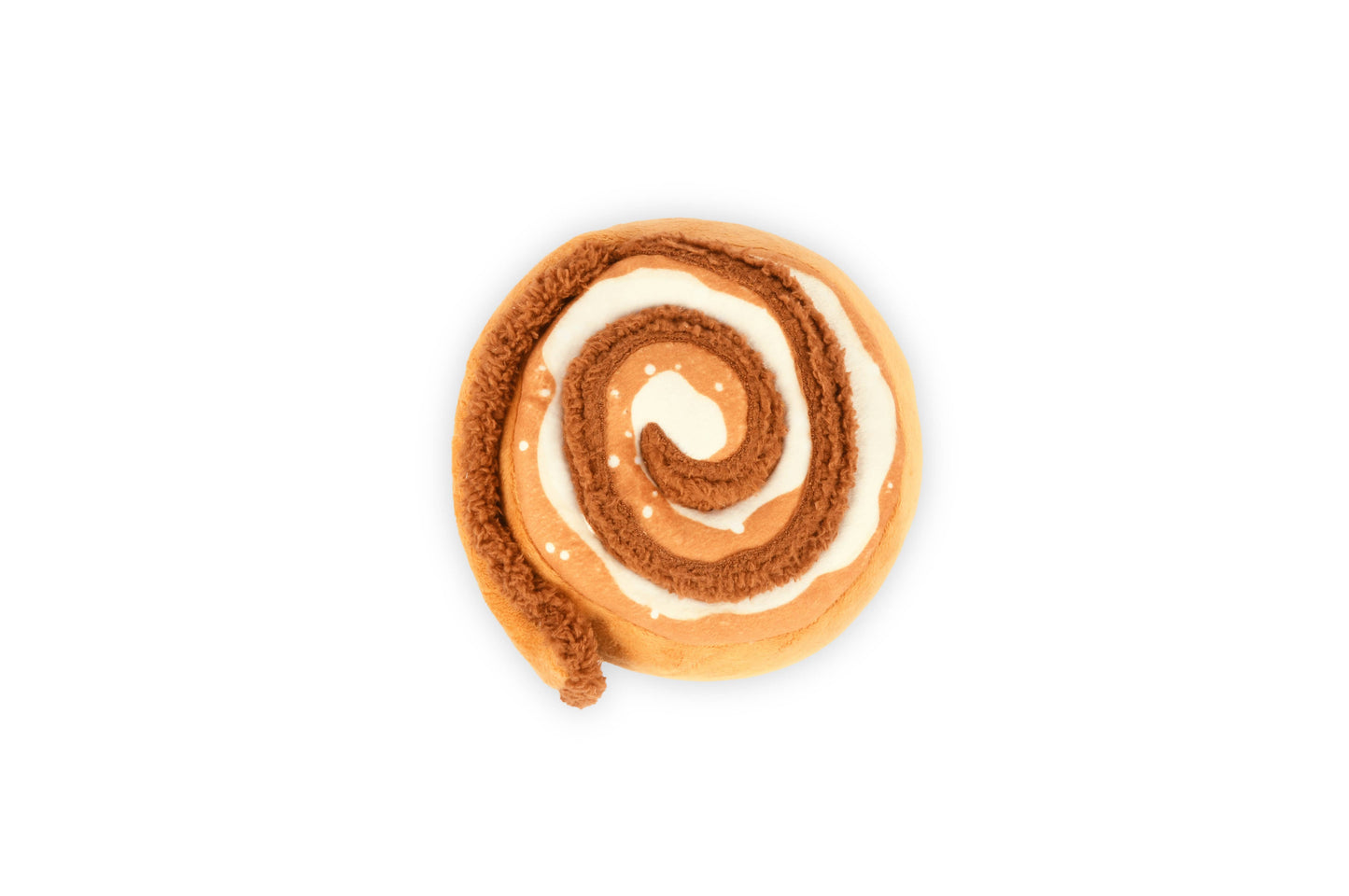 Cinnamon Bun Squeaky Dog Toy