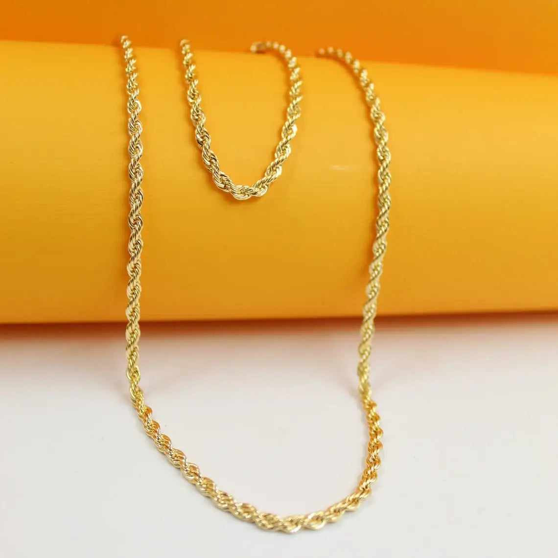 18" Gold Filled Rope Chain Necklace