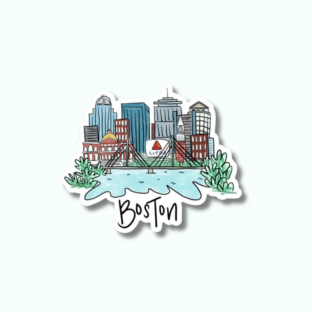 Boston Skyline Sticker